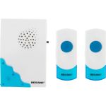 Беспроводной дверной звонок REXANT RX-4 с двумя кнопками вызова IP44, 36 мелодий 73-0040 (артикул 21976306) – фото 1