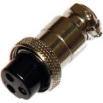 Разъем MIC16 3P гнездо Pro Legend металл на кабель, PL2201 (артикул 24605943) – фото 1