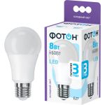 Светодиодная лампа ФОТОН LED A60 8W E27 6500K 23421 (артикул 15990255) – фото 1