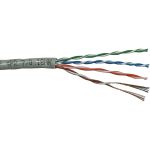 Кабель TWT UTP патч-кордовый витая пара, 4 пары, категория 5e, PVC, серый, 305м в катушке 5EUTP-PT-GY (артикул 16102287) – фото 1
