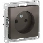 Механизм розетки Schneider Electric 1-м СП ATLAS DESIGN без заземления, 16А, мокко ATN000641 1240368 (артикул 15846229) – фото 1