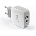 Сетевое зарядное устройство BYZ 2хUSB-А, 2.1А, с разделением на ОС Android и iOS белый, 23750-ZL-720EUW (артикул 17858647) – фото 1