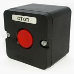 Кнопочный пост ПКЕ TDM 212-1 У3, красная кнопка, IP40 SQ0742-0001 (артикул 23290317) – фото 1
