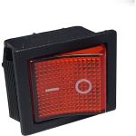 Клавиша Nord-Yada 250V 16А красная с подсветкой (4контакта) ON-OFF (2шт в упаковке) 905460 (артикул 19806262) – фото 1