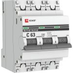 Автоматический выключатель EKF ВА47-63 3P 20А (С) 4.5кА PROxima mcb4763-3-20C-pro (артикул 15777956) – фото 1