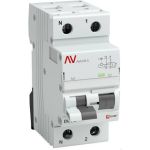 Дифференциальный автомат EKF AVERES DVA-6, 1P+N, 10А, C, 30мА, A, 6кА, SQ rcbo6-1pn-10C-30-a-av (артикул 16040491) – фото 1