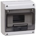Щит IEK ЩРн-П-8 КМПн 1/8 прозрачная дверца, IP66, белый, ИЭК MKP73-N-08-66 (артикул 15162588) – фото 1