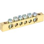 Шина PEN земля-ноль REXANT 6x9 мм 6/2 6 групп/крепеж по краям 11-2365 (артикул 22173825) – фото 1