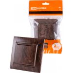 Розетка TDM 2П+З 16А 250В IP44 с крышкой венге Лама SQ1815-0426 (артикул 20829285) – фото 1