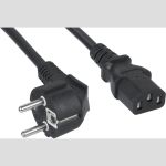 Кабель питания компьютера Cabeus (Schuko+C13) (3x0.75), 0,6м PC-186-VDE-0.6M (артикул 19614564) – фото 1