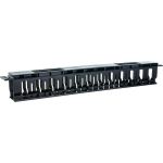 Кабельный организатор Hyperline CM-1U-D53-PL-COV пластиковый с крышкой, глубина 53 мм, 19"" 481511 (артикул 19589766) – фото 1