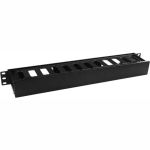 Кабельный организатор Hyperline CM-1U-D75-PL-COV пластиковый с крышкой, глубина 75 мм, 19"" 481509 (артикул 19591176) – фото 1