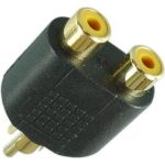 Переход RCA штекер - 2 x RCA гнездо Pro Legend пластик Gold, Gold, PL2280 (артикул 24605979) – фото 1