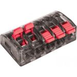 Клемма EKF СМК 221-415, 5 отверстий, 0.2-4.0мм2, 50шт, PROxima SQ plc-smk-221-415 (артикул 16040628) – фото 1