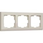 WERKEL Рамка на 3 поста W0031803 Stark слоновая кость a050910 (артикул 23164239) – фото 1