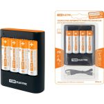Зарядное устройство TDM 36044Н 3600 mA 4 слота АА/ААА 4 кан.+4xAA2500 USB SQ1702-0101 (артикул 18158827) – фото 1