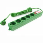Фильтр-удлинитель Power Cube PC 3м 5р, зел. 10А/2,2кВт SPG-MXTR-13 (артикул 15889005) – фото 1