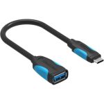 Адаптер-переходник Vention USB Type C M/ OTG USB 3.0 AF, гибкий - 0,1м. VAS-A51-B010 (артикул 16443133) – фото 1