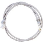 Патч-корд ЭРА Simple PC-1U-A U/UTP категория 5e, длина 1 метр, неэкранированный, серый, Б0051370 (артикул 20234662) – фото 1