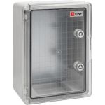 Пластиковый щит с монтажной платой EKF, прозрачная дверь 350х250х150 мм IP65 PROxima PBT65MP002 (артикул 16369411) – фото 1