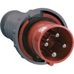 Электрическая кабельная вилка IEK 63А, 3P+E, 380В, IP54, 034, ИЭК PSR02-063-4 (артикул 15164576) – фото 1