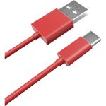 Дата-кабель AKAI Type-C ПВХ красный CE-465R (артикул 21357478) – фото 1