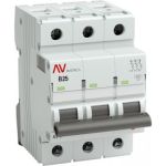 Автоматический выключатель EKF AV-6 3P 25A B 6kA AVERES SQmcb6-3-25B-av (артикул 16040486) – фото 1