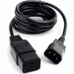 Кабель питания Cablexpert 1.8м, C14-C19, 3x1 кв.мм, черный, с заземлением PC-189-1-1 (артикул 19561476) – фото 1