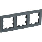 3-местная рамка IEK Brite ру-3-брг графит BR-M32-K53 (артикул 24591783) – фото 1