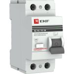 Устройство защитного отключения EKF ВД-100 2P 63А/100мА PROxima SQelcb-2-63-100-em-pro (артикул 16141332) – фото 1
