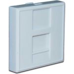 Вставка 45x45 на 1 кейстоун, со шторкой, маркировкой, белая, TWT-SIP-23N-WH (артикул 16466508) – фото 1