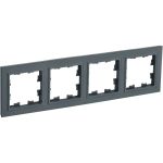 4-местная рамка IEK Brite ру-4-брг графит BR-M42-K53 (артикул 24593475) – фото 1