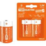 Элемент питания TDM LR20 D Alkaline 1,5V BP-2 SQ1702-0012 (артикул 23285895) – фото 1