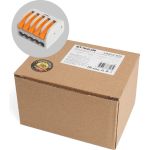 Строительно-монтажная 5-проводная клемма STEKKER LD222-615, 39868 (артикул 23066217) – фото 1
