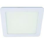 Квадратный встраиваемый даунлайт с драйвером Ecola LED downlight 15W 220V 4200K 195x195x20 DSRV15ELC (артикул 16950121) – фото 1