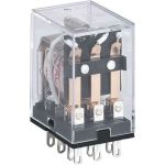 Промежуточное реле CHINT JZX-22F(D) 4 конт. с инд. LED 3А 24В DC 285385 (артикул 22962003) – фото 1
