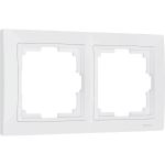 Рамка на 2 поста WERKEL W0022001 Snabb basic белый a051305 (артикул 22952355) – фото 1