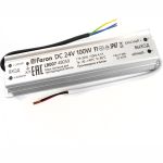 Электронный трансформатор для светодиодной ленты FERON 100W 24V (драйвер), LB007, 48059 (артикул 21713482) – фото 1