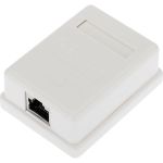 Компьютерная внешняя экранированная розетка REXANT 1-порт RJ-45 (8P8C), FTP категория 6 03-0142 (артикул 22875615) – фото 1