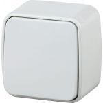 Выключатель Intro Polo 3-101-01 10A-250В, IP20, открытая установка, белый, Б0053525 (артикул 20771919) – фото 1