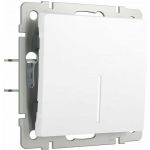 Одноклавишный выключатель WERKEL W1110161 с подсветкой белый матовый a059270 (артикул 23348343) – фото 1