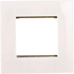 1-постовая рамка LANMASTER 45х45, с суппортом, белая LAN-FRS45x45/1-WH (артикул 17585454) – фото 1