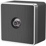 ТВ-розетка WERKEL W5083004 оконечная Gallant графит рифленый a051343 (артикул 16074338) – фото 1