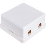 Настенная розетка NETLAN 2 порта, категория 5e, RJ45/8P8C, неэкранированная, белая, EC-UWO-2-UD2-WT-10 (артикул 16198185) – фото 1