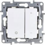 Механизм светорегулятора Legrand СП Etika 400 Вт нажимной белый Leg 672218 (артикул 16119975) – фото 1