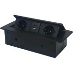 Горизонтальная выдвижная розетка ROCKETSOCKET 2 Euro 16A, USB type A+C с блоком 18W AMARL-2EU2AC-12 X866035534 (артикул 22211733) – фото 1