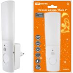 Ночник-фонарь TDM Люкс 3, 1х0,5 Вт + 2LED, 70 лм/Вт, Li-Ion 250 мАч, датчик освещения и движения. SQ0357-0026 (артикул 18165277) – фото 1