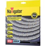 Светодиодная лента Navigator NLS-2835CW240-24-IP65-12V 14460 (артикул 18107605) – фото 1