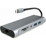 Адаптер интерфейсов Cablexpert USB-CM 7-в-1 (Type-C, USB3.0, HDMI, VGA, RJ-45), A-CM-COMBO7-01 (артикул 21559774) – фото 1