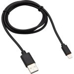 Кабель USB - Lightning REXANT 2 А, 1 м, для iPhone черный 18-7050 (артикул 21956248) – фото 1